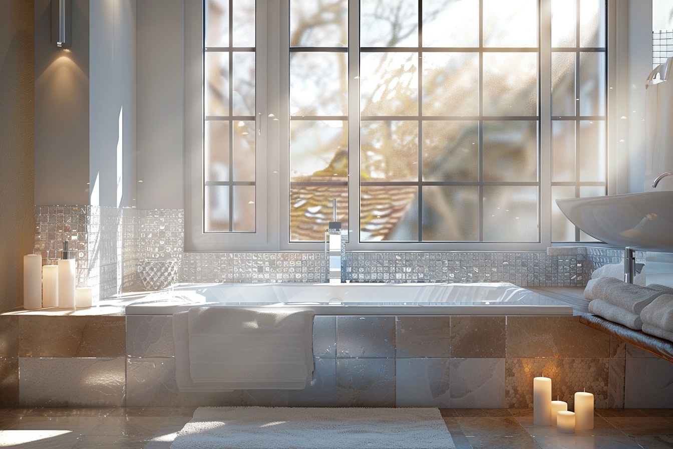 Salle de bain élégamment rénovée augmentant la valeur de la maison à Saint-Maur-des-Fossés avant le déménagement